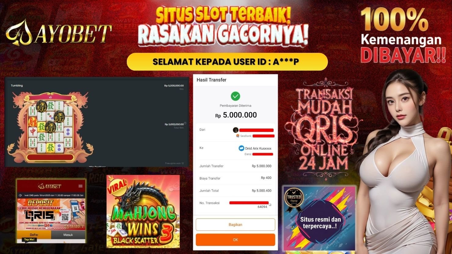 AYOBET JACKPOT SLOT MAHJONG WINS 3 - BLACK SCATTER